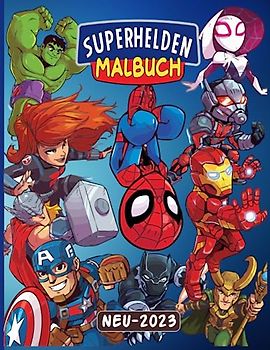 Superhelden Malbuch: Einfaches und großes Malbuch für Kleinkinder ab 50. Malvorlagen verschiedener Superhelden im einfachen und niedlichen Stil für ... Kindergartenalter (Let's Color Superhelden))