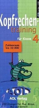 Kopfrechentraining Klasse 4 - Zahlenraum bis 10000