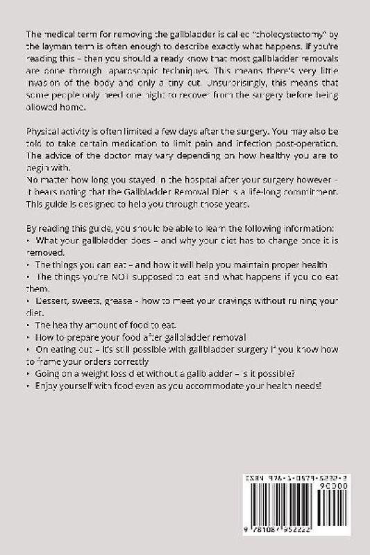 Gallbladder Removal Diet