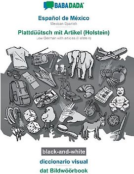 Español de México - Plattdüütsch mit Artikel (Holstein), diccionario visual, BW