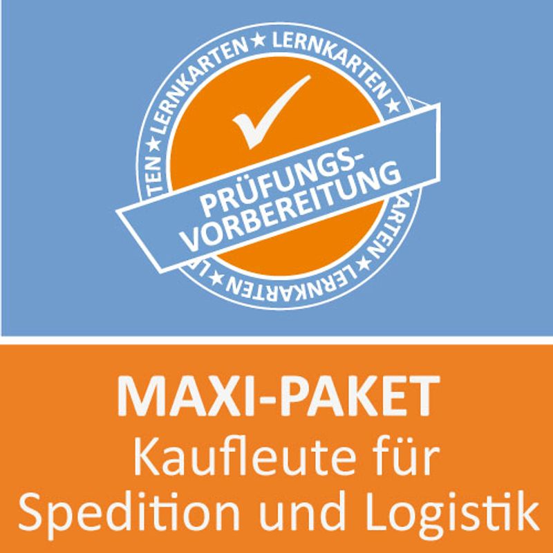 Maxi-Paket Lernkarten Kaufmann für Spedition und Logistik Prüfung
