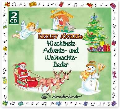 Detlev Jöckers 40 schönste Advents- und Weihnachtslieder. Ein stimmungsvoller Wegbegleiter durch die Advents- und Weihnachtszeit, die Kinderaugen strahlen lässt.