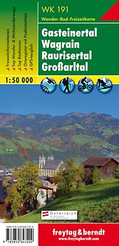 freytag & berndt Wanderkarte WK 191 Gasteinertal - Wagrain - Raurisertal - Großarltal 1:50.000