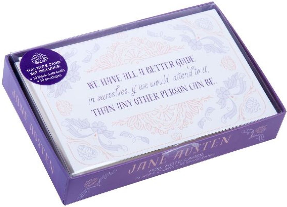 Jane Austen Foil Note Cards