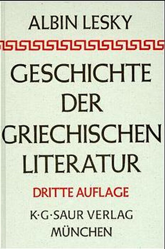 Geschichte der griechischen Literatur