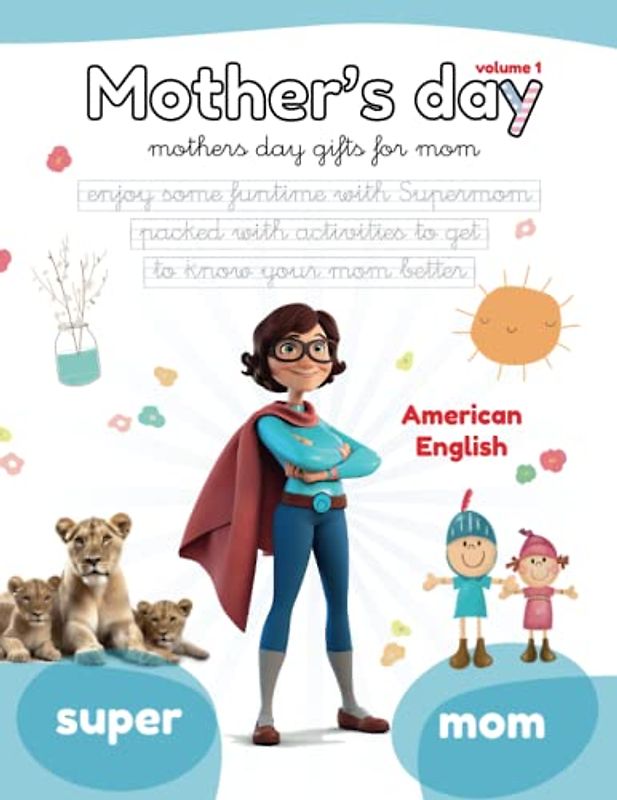 MOTHER'S DAY: Mothers day gifts for mom. Enjoy some funtime with Supermom, packed with activities to get to know your mom better. Hand writting ... presents. Grandmom present. (Lola Pirindola)