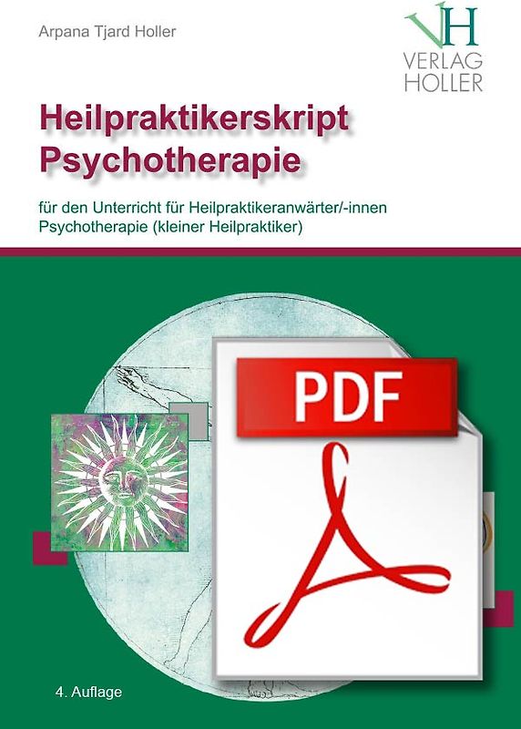 Heilpraktikerskript Psychotherapie (farbig) plus pdf-Datei