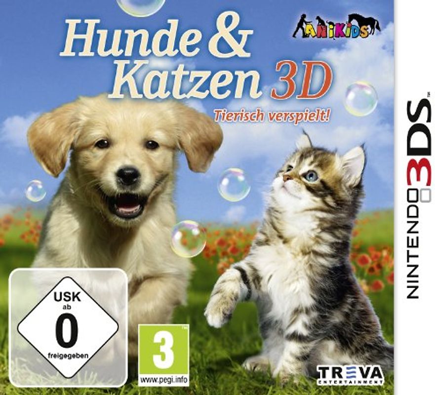 Hunde & Katzen 3D - Tierisch verspielt! Nintendo 3DS