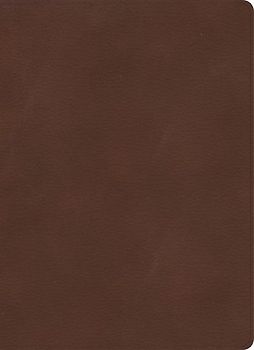 KJV Single-Column Wide-Margin Bible, Brown Leathertouch