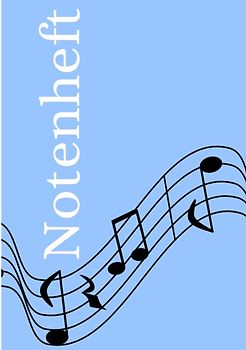 Notenheft: DIN A5 Notenlinienheft | 200 Seiten mit 12 Notenzeilen / Systeme pro Blatt | Papier 90g/m² | Musikheft mit Notenlinien