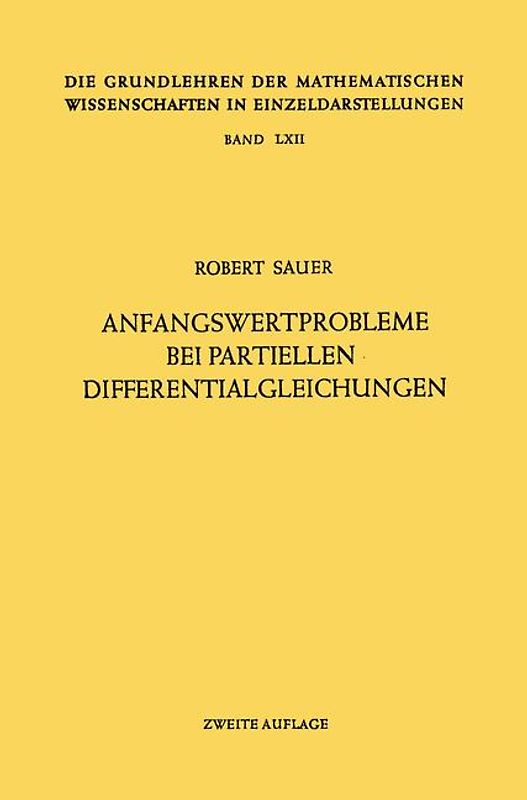 Anfangswertprobleme bei Partiellen Differentialgleichungen