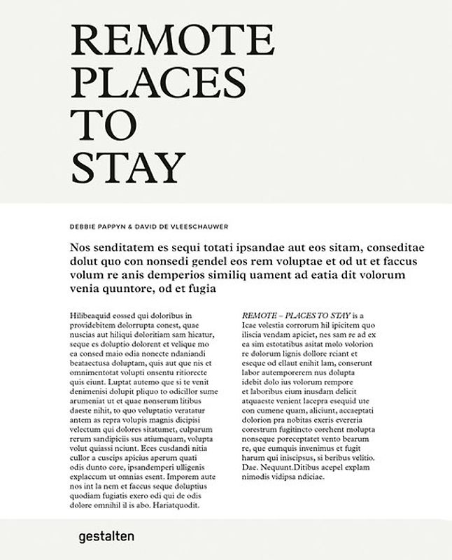 Remote Places To Stay (DE)