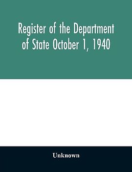 Register of the Department of State October 1, 1940