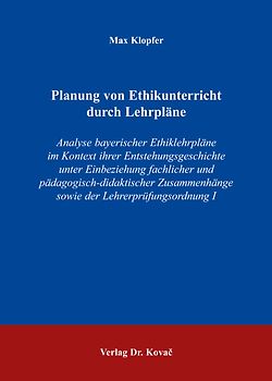 Planung von Ethikunterricht durch Lehrpläne