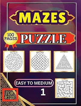 Mazes Puzzle for Kids 1 Easy to Medium