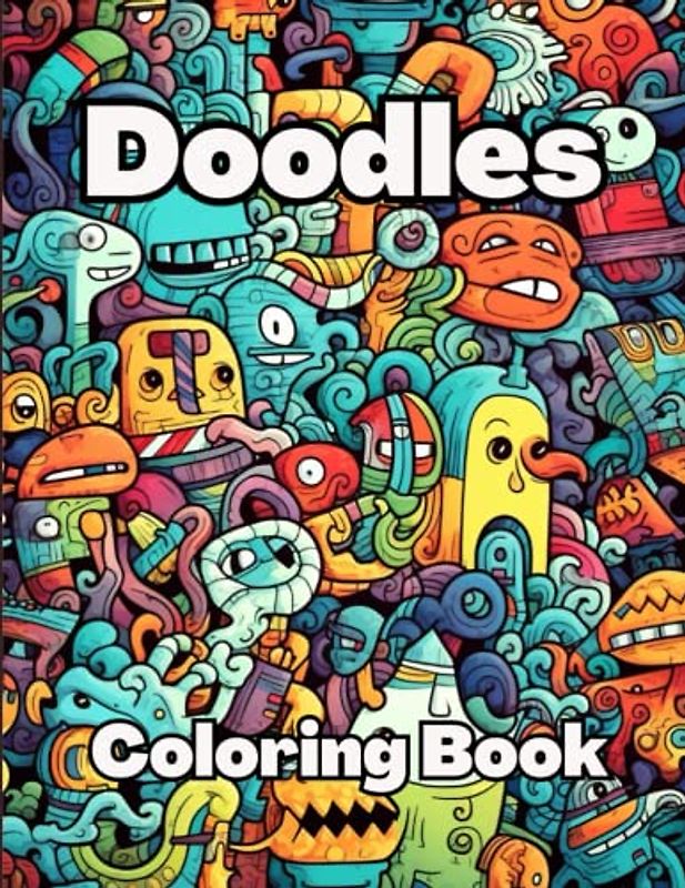 Doodles - Colouring book: 40 awesome doodles for you to colour
