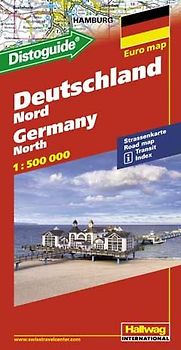 Deutschland Nord Strassenkarte 1:500 000