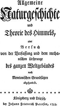 Allgemeine Naturgeschichte und Theorie des Himmels