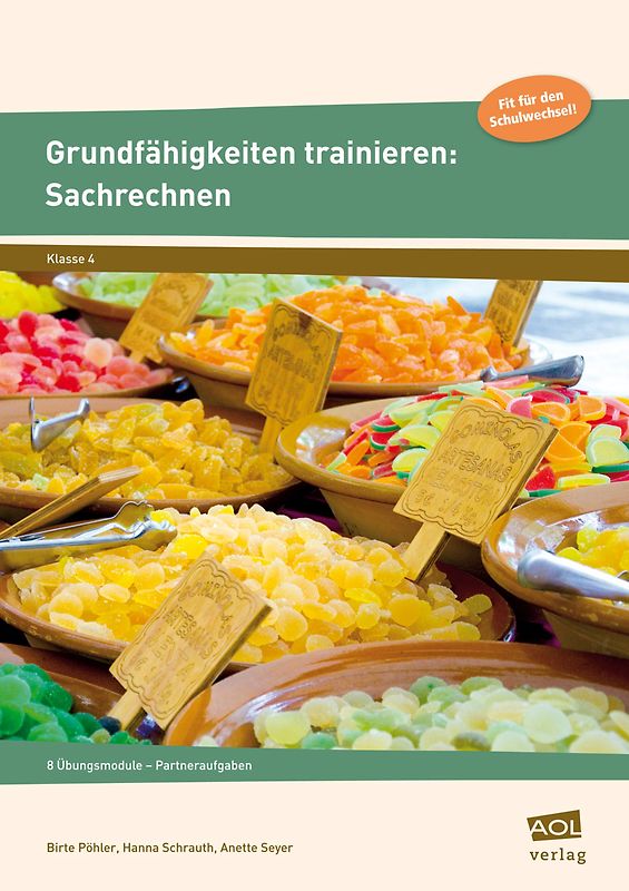 Grundfähigkeiten trainieren: Sachrechnen. 8 Übungsmodule - Partneraufgaben (4. Klasse)