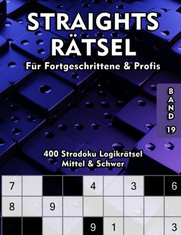 Straights Rätselbuch für Erwachsene: 400 Rätsel in Mittel & Schwer