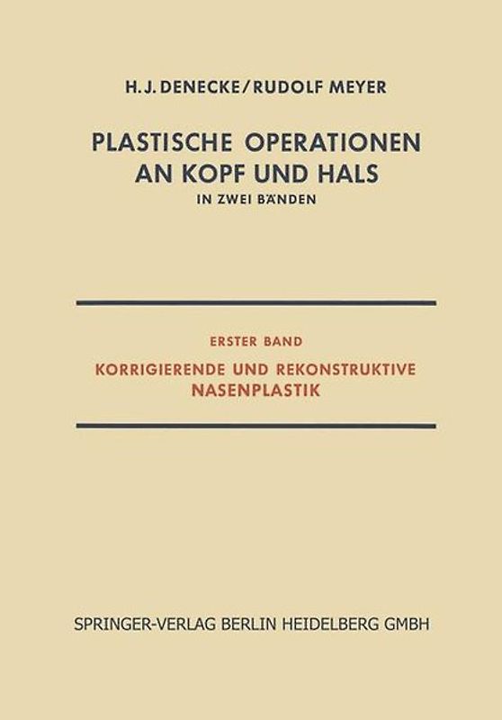Plastische Operationen an Kopf und Hals