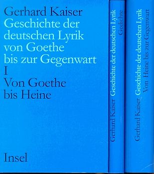 Geschichte der deutschen Lyrik von Goethe bis zur Gegenwart. Ein Grundriss in Interpretationen