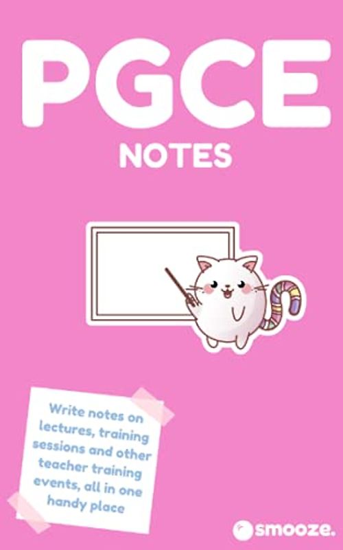 PGCE notebook for teacher training students by Smooze: Write notes on lectures, training sessions and other teacher training events, all in one handy place