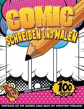 Komic Buch: 5 Jahre Altes Kunsthandwerk Zum Schreiben Und Zeichnen Von Comic-Geschichten Während Reisen Und Feiertagen | Geschenkideen Mädchen 11 Jahre