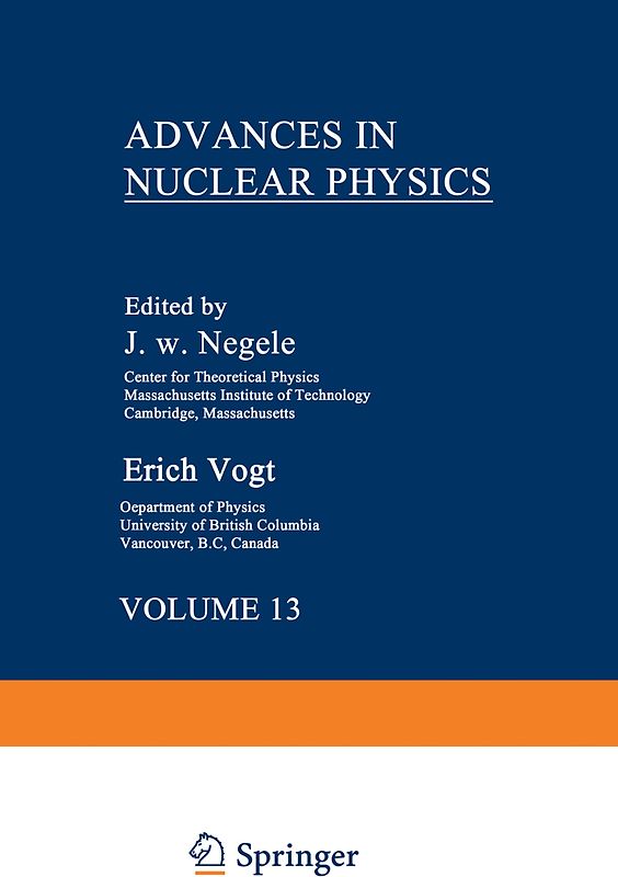 Advances in Nuclear Physics
