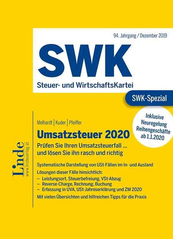 SWK-Spezial Umsatzsteuer 2020