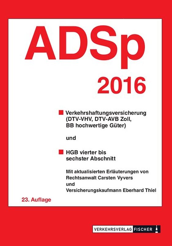 ADSp 2016 mit Erläuterungen