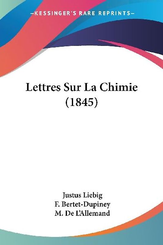 Lettres Sur La Chimie (1845)