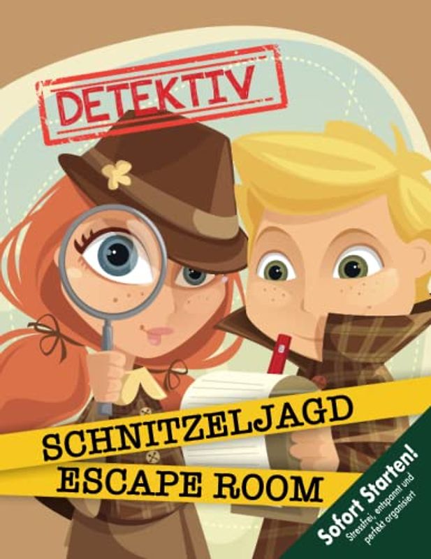 Escape Room Schnitzeljagd Detektive Kindergeburtstag ab 6 Jahren: Packende Geschichte, kreative Versteckrätsel, spannende Spielstationen, u.v.m. inkl. ... Sofort Startklar! (Bravo Schatzsuche)