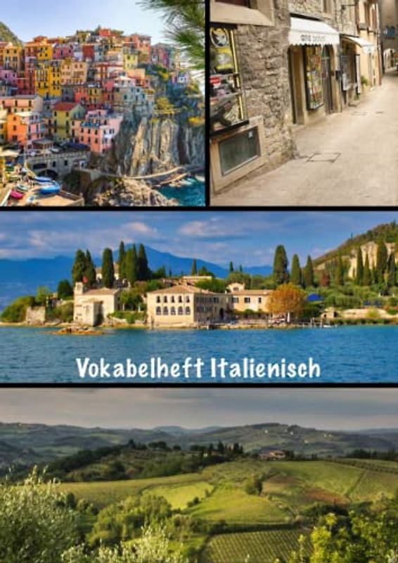 Vokabelheft Italienisch: Italienisch Vokabelheft, DIN A4, 3 Spalten, viele Seiten