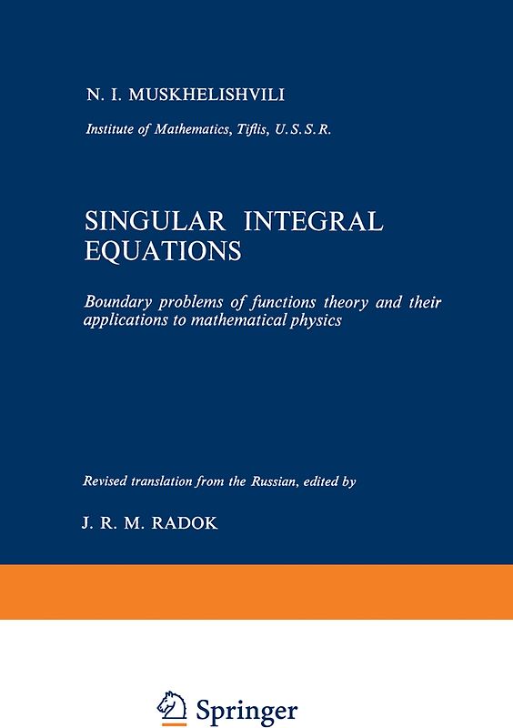 Singular Integral Equations
