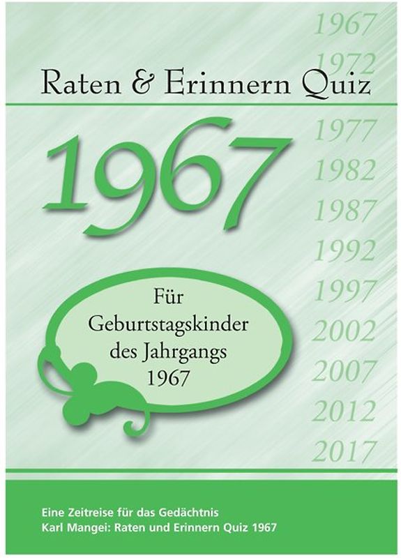 Raten und Erinnern Quiz 1967