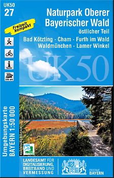 UK50-27 Naturpark Oberer Bayerischer Wald, östlicher Teil