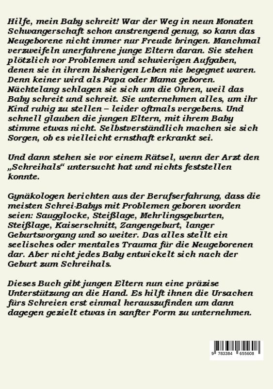 Beruhigung für kleine Schreihälse