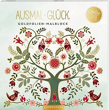Ausmal-Glück: Goldfolien-Malblock (Creative Time)