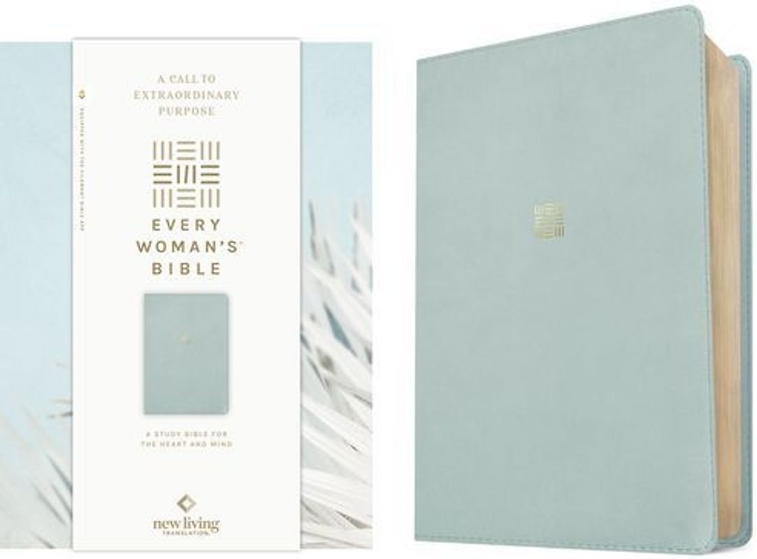 NLT Every Woman's Bible, Filament Enabled (Leatherlike, Sky Blue, Red Letter)