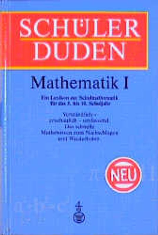 Schülerduden Mathematik I