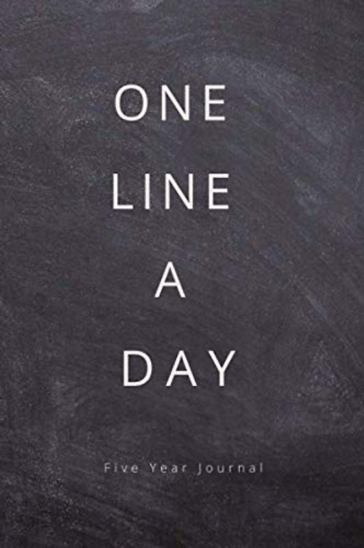 Five year journal one line a day: Lined and dated memory book and 5 year diary for daily reflections.