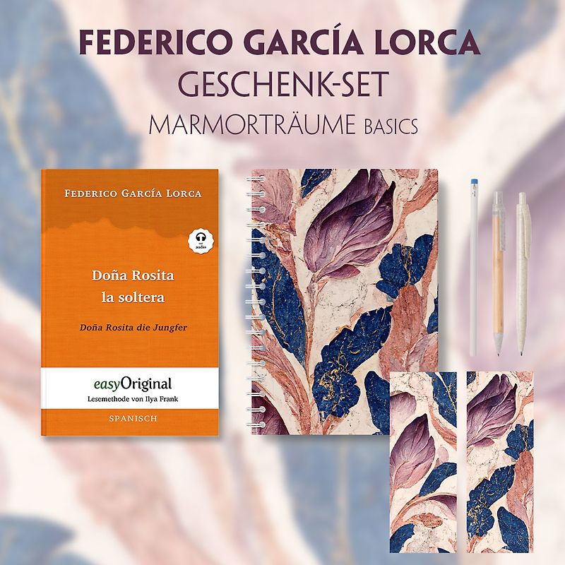 Doña Rosita la soltera Geschenkset (Buch mit Audio-Online) + Marmorträume Basics