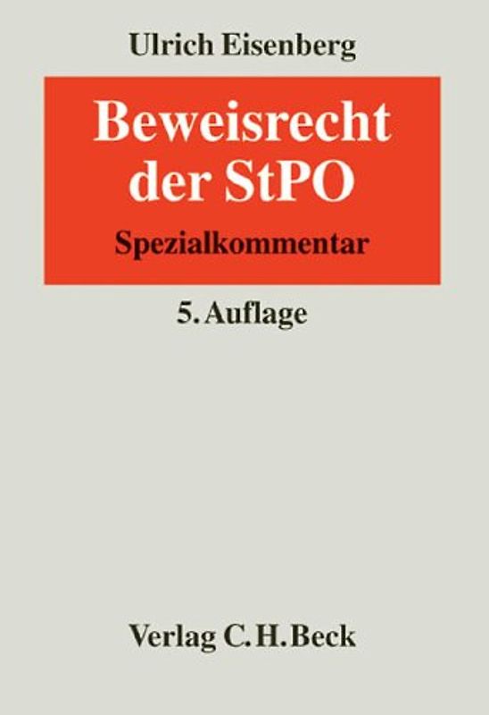 Beweisrecht der StPO