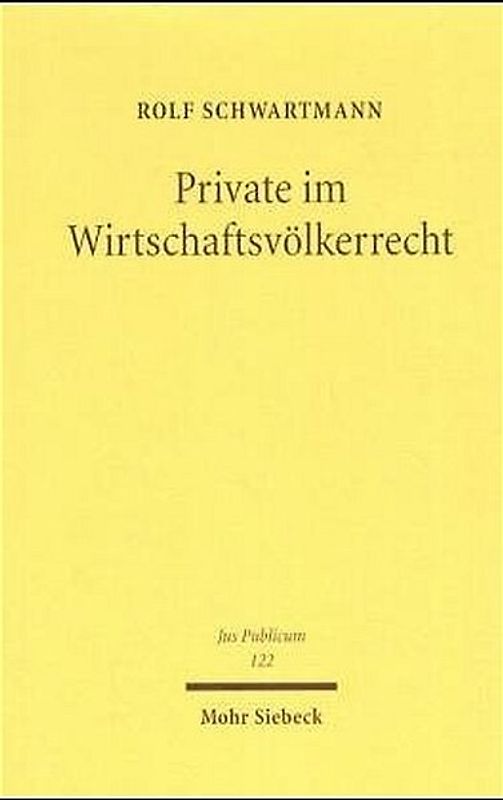 Private im Wirtschaftsvölkerrecht