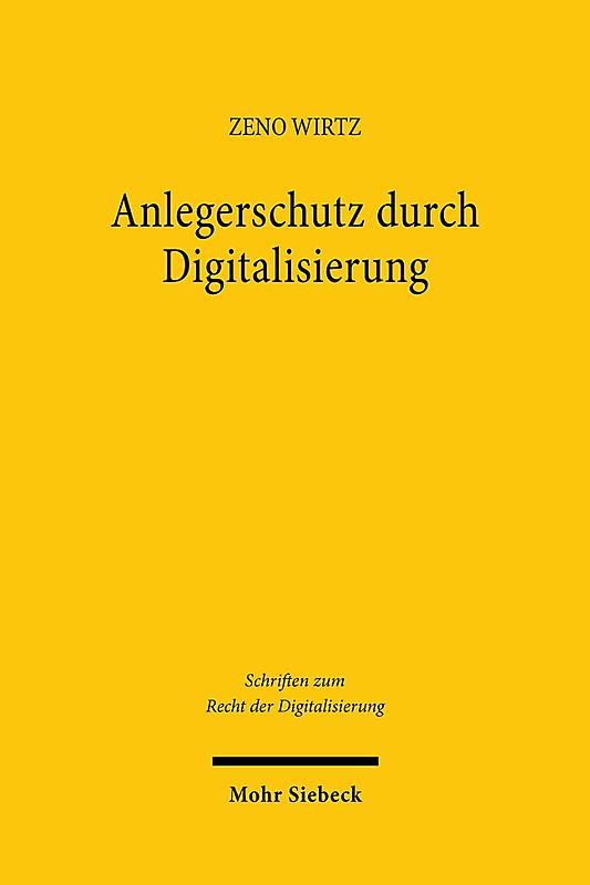 Anlegerschutz durch Digitalisierung