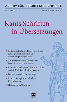 Kants Schriften in Übersetzungen