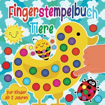 Fingerstempelbuch Tiere Für Kinder: Fingerstempeln Zum Malen Und Basteln. Mit 50 Einzigartigen Designs. Tiere in Farmen, Ozeanen Und Wäldern. Fingermalbuch Für Jungen & Mädchen ab 2.