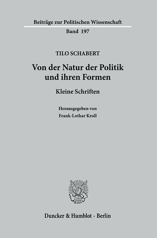 Von der Natur der Politik und ihren Formen.