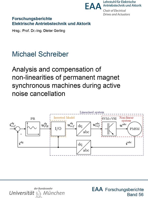 Analysis and compensation of non-linearities of permanent magnet synchronous machines during active noise cancellation